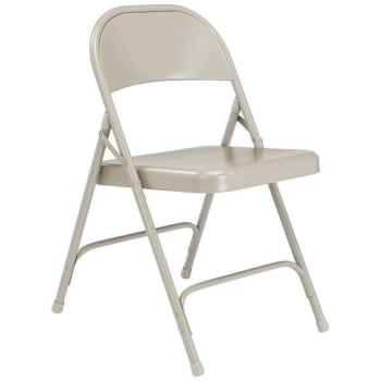 National Public Seating® Npsc Gray Steel Folding Chair Package Of 4
