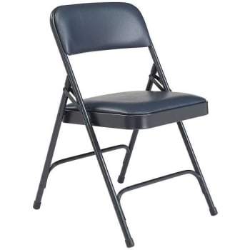 Image for National Public Seating® Npsc Blue Vinyl Seat Folding Chair Package Of 4 from HD Supply