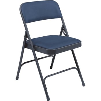Image for National Public Seating® NPSC Blue Vinyl Seat Folding Chair Package Of 4 from HD Supply