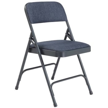 Image for National Public Seating® Npsc Blue Fabric Seat Folding Chair Package Of 4 from HD Supply