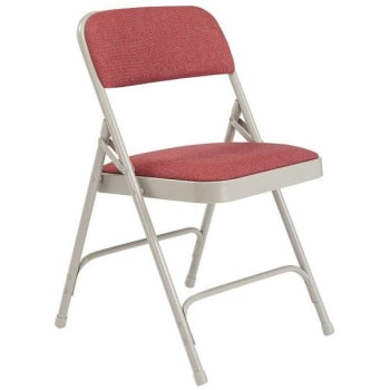 National Public Seating® Npsc Gray Fabric Seat Folding Chair Package Of 4