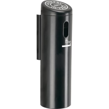 Image for Commercial Zone Products Smokers Outpost Wall Mount Cigarette Receptacle (Black) from HD Supply