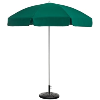 Grosfillex 7 1/2' Push Up Umbrella Hunter Green