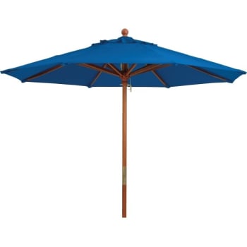 Grosfillex 9 Foot Market Umbrella Pacific Blue