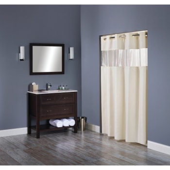 Image for Focus Products Hookless Major Shower Curtain 71 X 77" Beige Case Of 12 from HD Supply