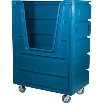 Meese Orbitron Dunne Company 38 Bushel Plastic Cart Blue