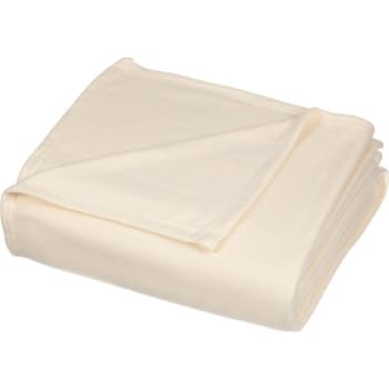 Cotton Bay® Ashby™ Fleece Blanket King 108x90" Ivory