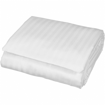 Image for Cotton Bay® Classic™ Duvet Cover Full 85x94" White Stripe, Case Of 12 from HD Supply