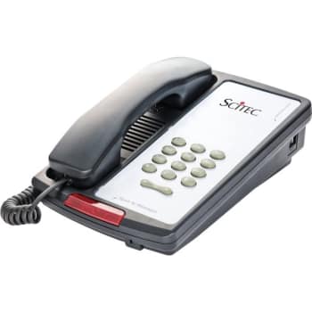 Image for Scitec Aegis P-08 Basic Single Line Hotel Telephone Black Motel 6 from HD Supply