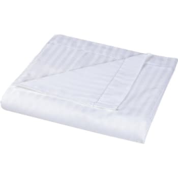 Image for Cotton Bay® Canterfield™ Stripe T250 Flat Sheet Full XL 81x115" White, (24-Case) from HD Supply