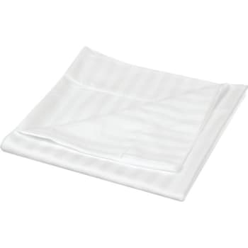 Cotton Bay® Canterfield™ Stripe T250 Pillowcase Standard 42x36" White, (72-Case)
