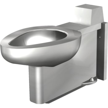 Acorn Dura Ware On Floor Stainless Steel Siphon Jet Toilet Hd Supply