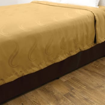 Image for Qi Coverlet Ripple Honey Full 84 X 95" Case Of 6 from HD Supply