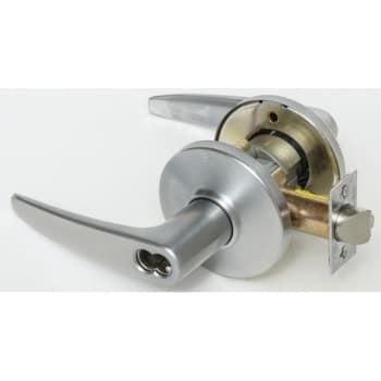 Image for BEST® 9K Series Entrance Curved/No Return Lever w/ Keylock (S. Chrome) from HD Supply