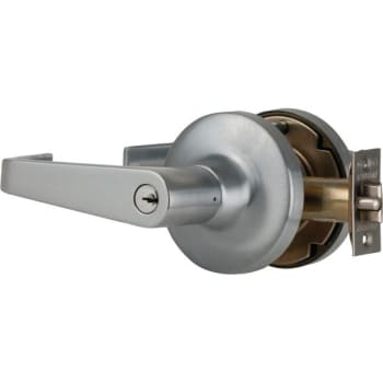 Falcon Satin Chrome Dane Lever Entry/Office Cylindrical Lever Lock