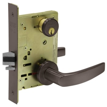 Image for Sargent Oil-Rubbed Bronze Field Reversible Entry/office Mortise Lever Lock from HD Supply