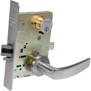 Image for Sargent Satin Chrome Grade 1 Reversible Storeroom/Closet Mortise Lever Lock from HD Supply