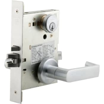 Image for Schlage Satin Chrome Field Reversible Classroom Mortise Lever Lock 5.38" from HD Supply