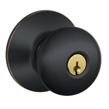 Image for Schlage® Plymouth F Series Knob, Entry, Grade AAA, Die Cast Zinc, Aged Bronze from HD Supply