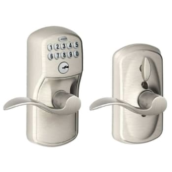 Image for Schlage® F Series Keypad Lever, Grade 2, Satin Nickel from HD Supply