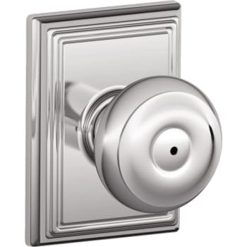Image for Schlage® Georgian F Series Knob With Addison Rose, Privacy, Grade Aaa, Bright Chrome from HD Supply