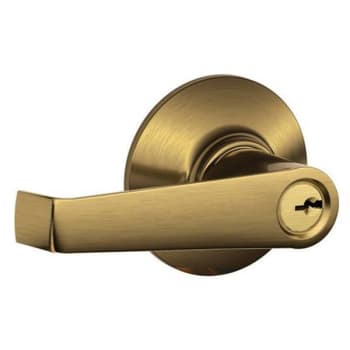 Image for Schlage® Elan F Series Lever, Storeroom, Grade Aaa, Antique Brass from HD Supply