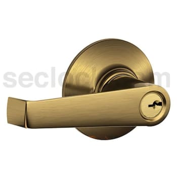 Image for Schlage® Elan F Series Lever, Storeroom, Grade AAA, Antique Brass from HD Supply