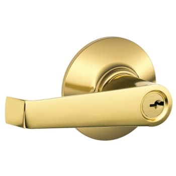 Image for Schlage® Elan F Series Lever, Storeroom, Grade AAA, Bright Brass from HD Supply