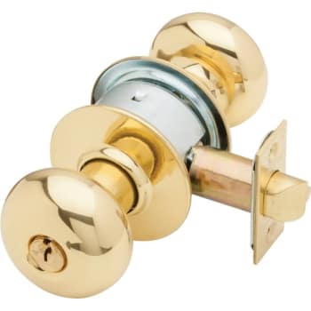 Image for Schlage A Series Bright Brass Storeroom Cylindrical Lockset from HD Supply