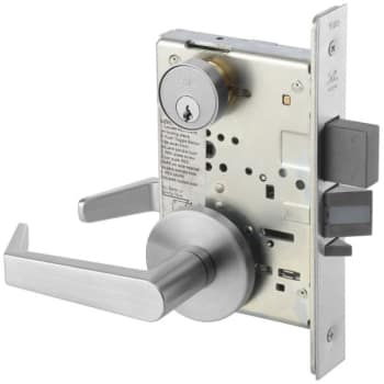 Image for Yale Satin Chrome R Rose Augusta Lever Mortise Apartment/dormitory Entry Lock from HD Supply