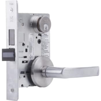 Image for Yale Satin Chrome Mor Trim Mortise Office Entry Lock from HD Supply