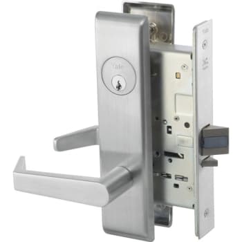 Image for Yale Satin Chrome Aucn Trim Mortise Storeroom Lock from HD Supply