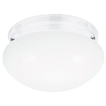 Image for Sea Gull Lighting® LED Traditional White Webster Two Light Ceiling Flush Mount from HD Supply