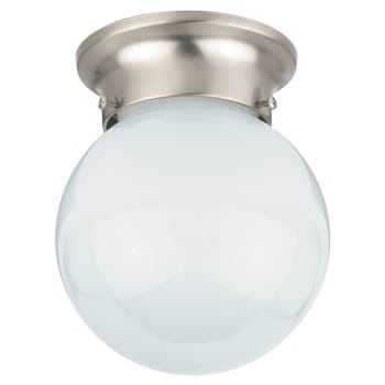 Image for Sea Gull Lighting® 5366-962 Tomkin 1-Light Flush Mount Light (Brushed Nickel) from HD Supply
