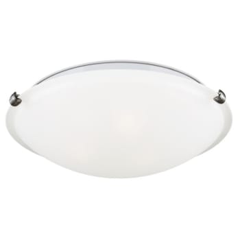 Image for Sea Gull Lighting® Brushed Nickel Clip Three Light Ceiling Flush Mount from HD Supply