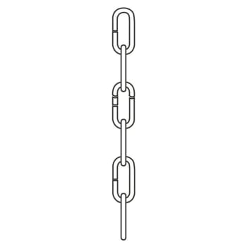 Image for Sea Gull Lighting® 3" Traditional Chrome Replacement Chain Link And Loop from HD Supply