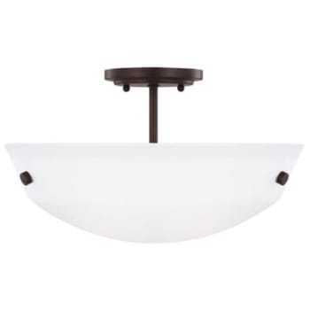 Image for Generation Lighting Bronze Kerrville Two Light Semi-Flush Convertible Pendant from HD Supply