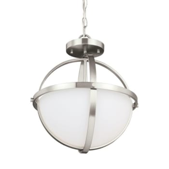 Image for Sea Gull Lighting® LED Brushed Nickel Alturas Two Light Semi-Flush Pendant from HD Supply
