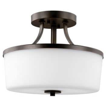 Sea Gull Lighting® LED Burnt Sienna Hettinger Two Light Semi-Flush Pendant