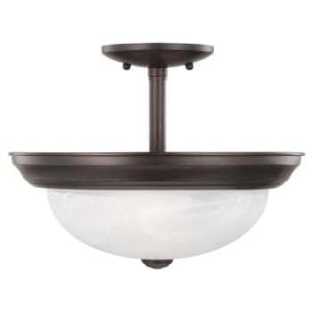 Sea Gull Lighting® LED Bronze Windgate 2 Light Semi-Flush Convertible Pendant