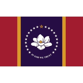 Valley Forge Flag® State Flag Mississippi 6' X 4'