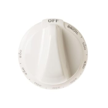 Image for General Electric Replacement White Thermostat Knob For Oven, Part #wb03k10200 from HD Supply