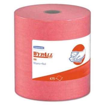 Image for Wypall X80 Hydroknit Jumbo Disinfectant Cloths (475-Roll) (Red) from HD Supply