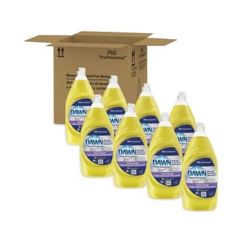 Manual Pot/Pan Dish Detergent, Lemon, 38 Oz Bottle, 8/Carton