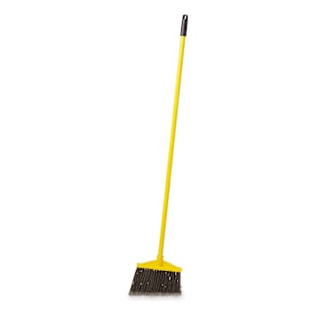 Rubbermaid Commercial 10.5 In. Yellow Angle Broom W/ Poly Bristles (2-Pack)