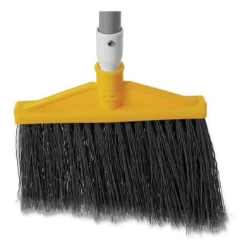 Image for Rubbermaid Commercial 10.5 In. Silver Angle Broom W/ 48 In. Handle (2-Pack) from HD Supply