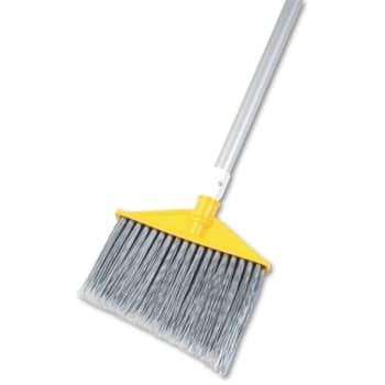 Image for Rubbermaid 10-1/2 in Angle Broom w/ 48-3/4 in Handle (2-Pack) (Silver/Gray) from HD Supply