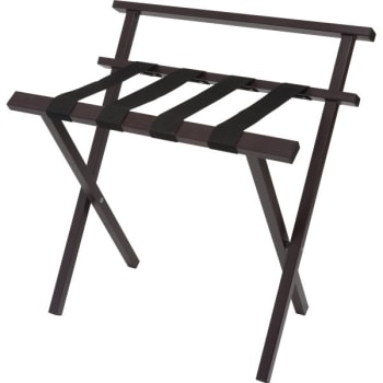 Image for Metal Luggage Rack With Backrest Square Tube Metal Brown Pack Of 4 from HD Supply
