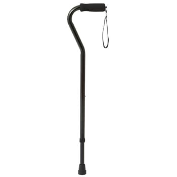 Image for Medline Industries Offset Handle Fashion Cane, Black Aluminum from HD Supply