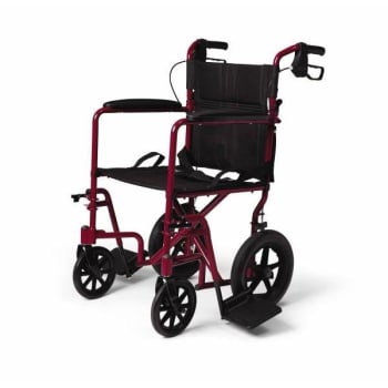 Image for Medline Industries Red Basic Transport Chair from HD Supply